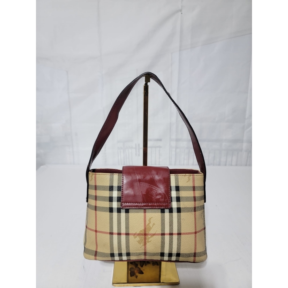 Burberry haymarket pattern Shoulder Bag Beige/Dark red - Picture 3 of 12